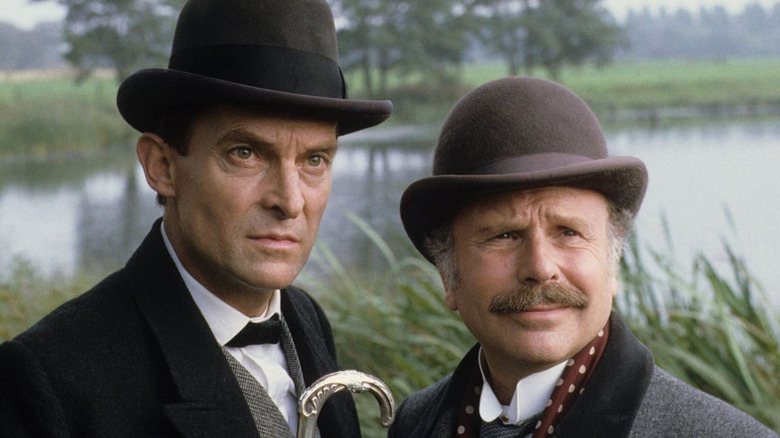 Holmes and Watson look right