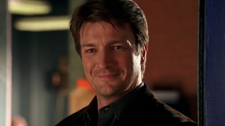 Richard Castle smiles