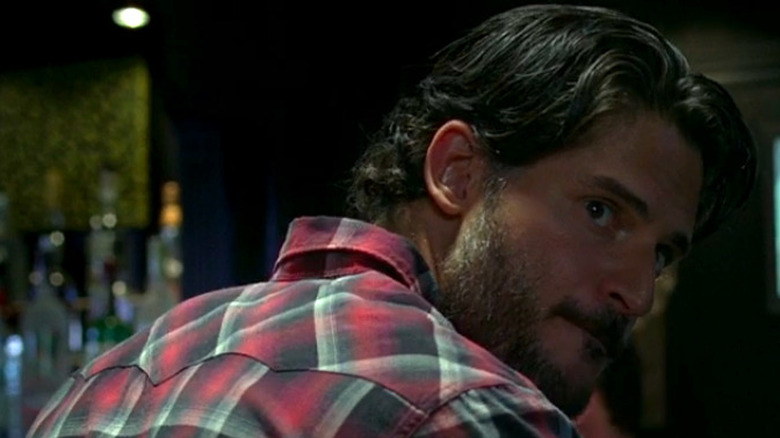 Joe Manganiello as Alcide observing from afar in True Blood