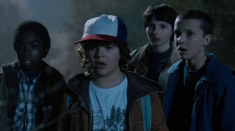 Eleven and friends look shocked