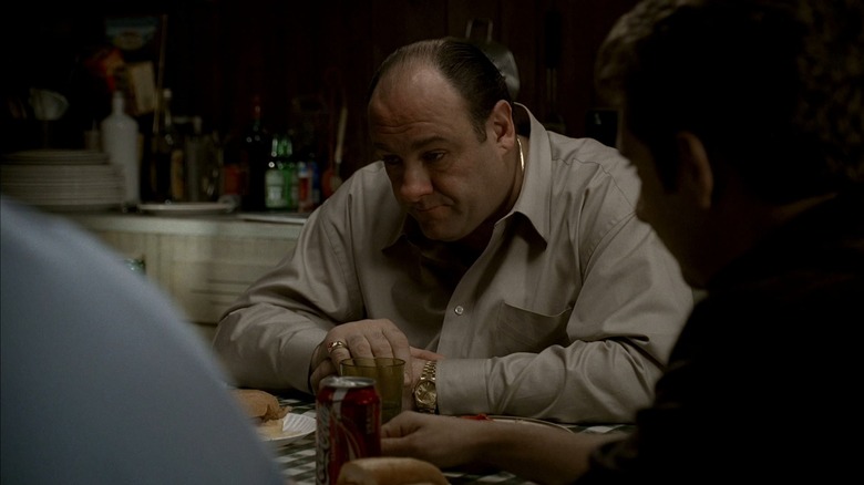 Tony Soprano at table