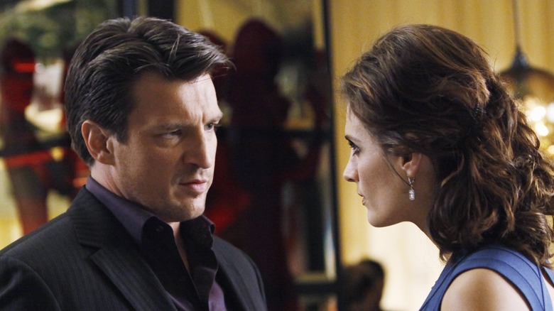 Castle and Beckett spar