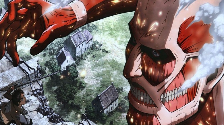 Eren Yeager battles Titan