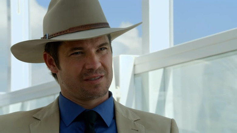 Raylan Givens smiles