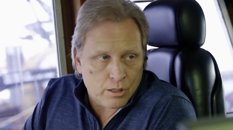 Sig Hansen looking serious on boat