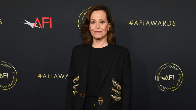 Sigourney Weaver on AFI Awards red carpet