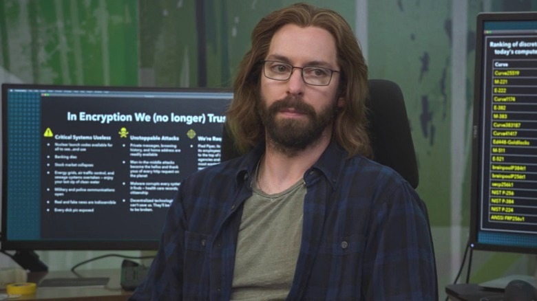 Gilfoyle sitting and talking