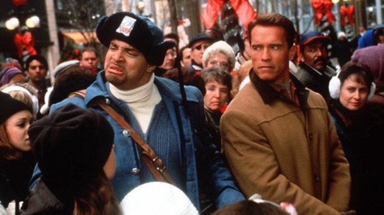 Sinbad and Arnold Schwarzenegger in "Jingle All the Way"