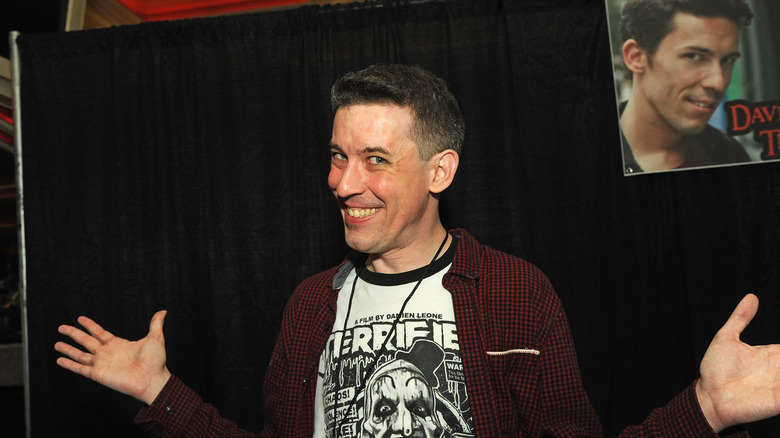 David Howard Thornton at a horror convention