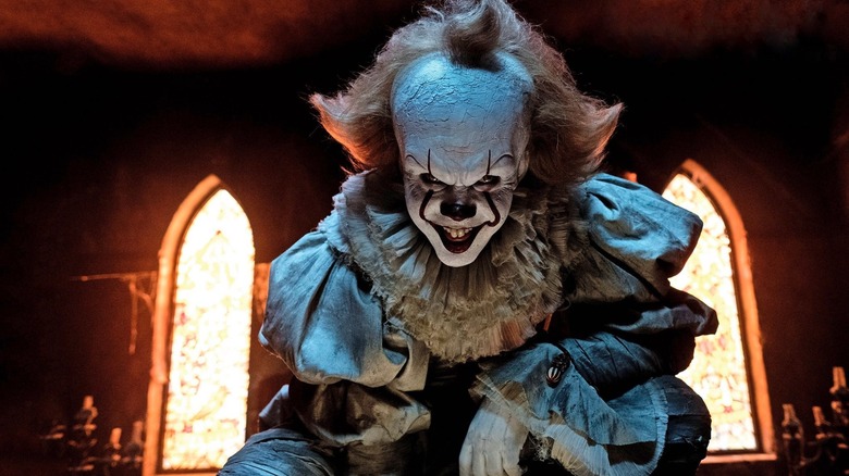 Pennywise in It grinning