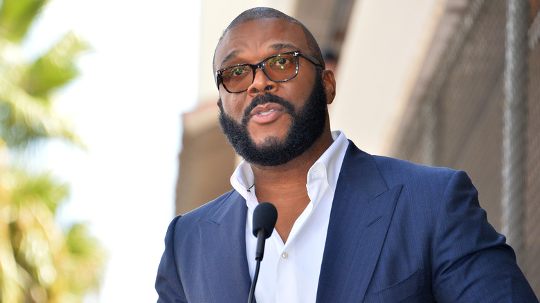 Tyler Perry talking