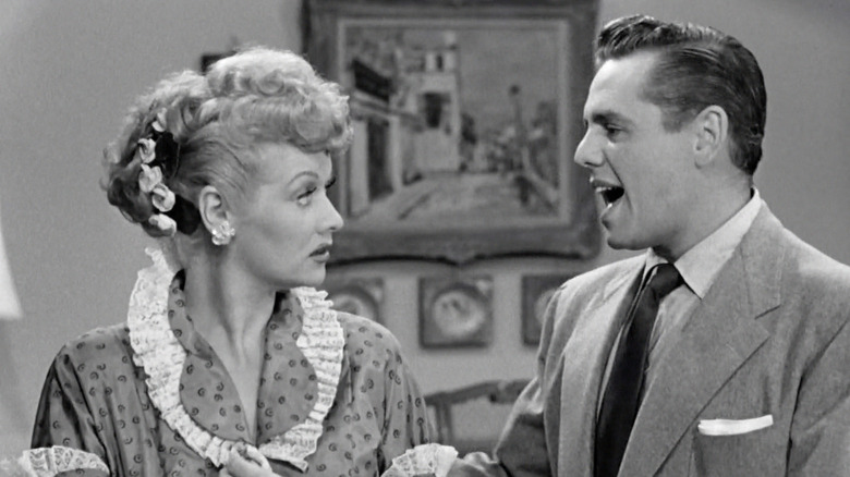 Lucille Ball and Desi Arnaz in "I Love Lucy"