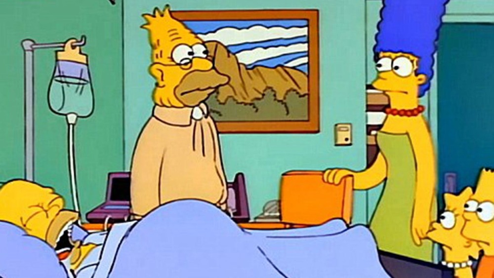 Homer Simpson in a coma