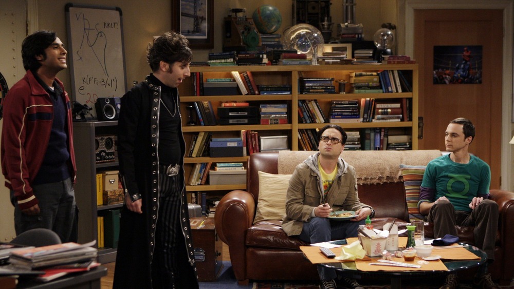 Raj, Leonard, Sheldon, and Howard on The Big Bang Theory