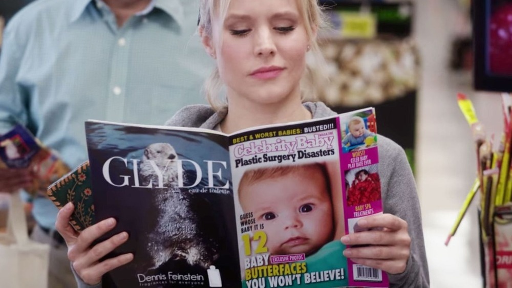 Celebrity Baby magazine in The Good Place