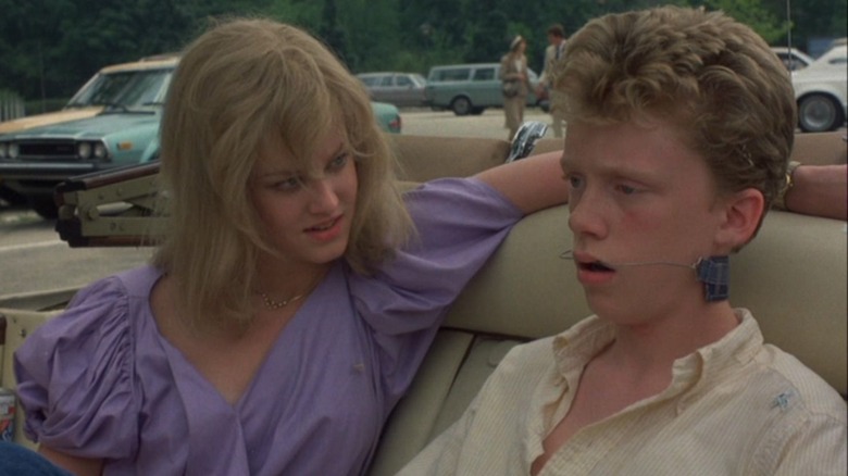 Haviland Morris and Anthony Michael Hall in Sixteen Candles