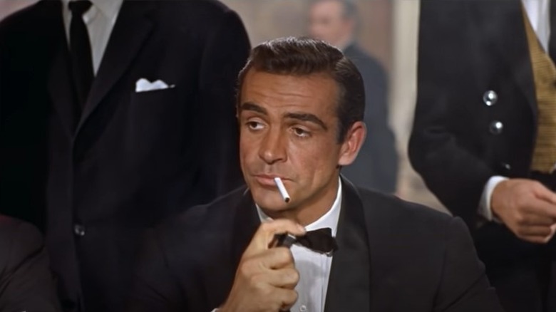 Sean Connery smoking