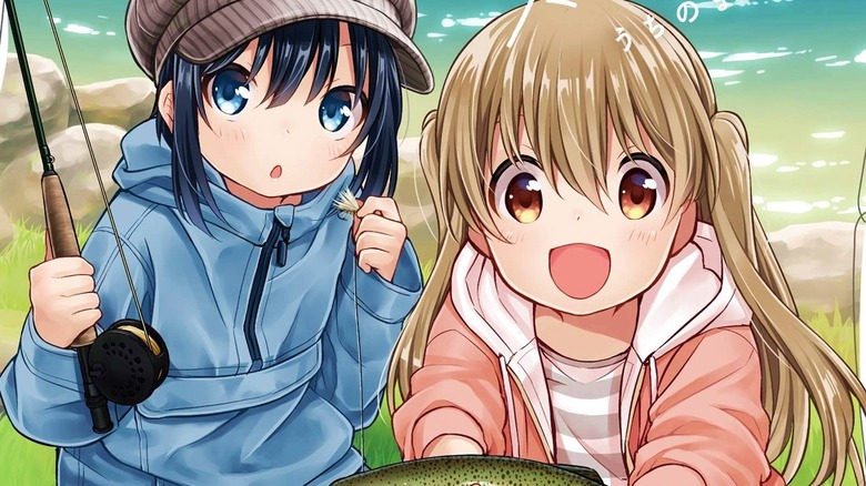 Koharu and Hiyori fishing