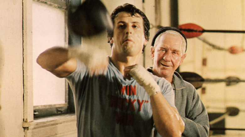 Mickey training Rocky 