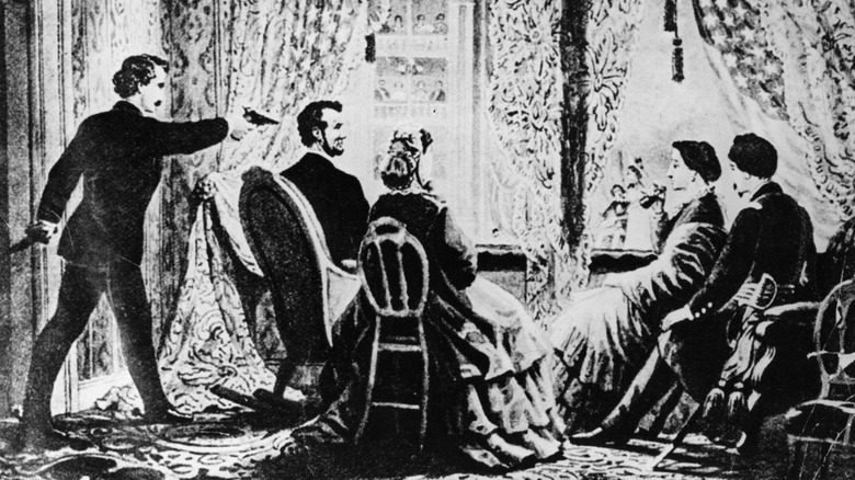 Historical illustration of the Lincoln assassination