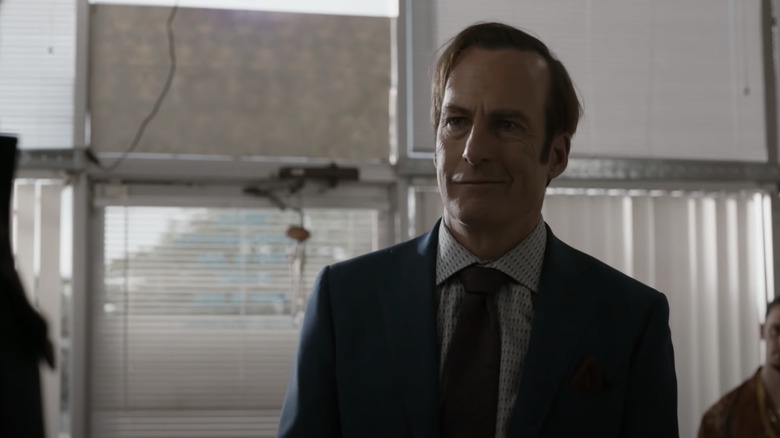 Bob Odenkirk smirks in Better Call Saul