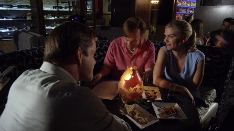 Kyle Bornheimer, Bob Odenkirk, Rhea Seehorn drink Better Call Saul