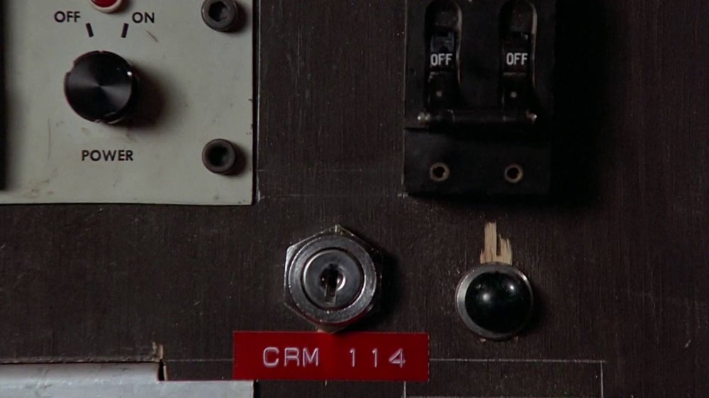 The speakers in Doc's house with the label CRM 114 in Back to the Future