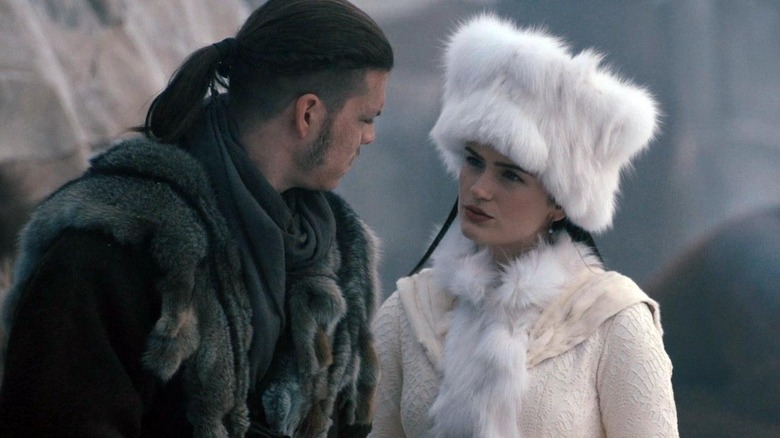 Ivar and Katia wearing fur