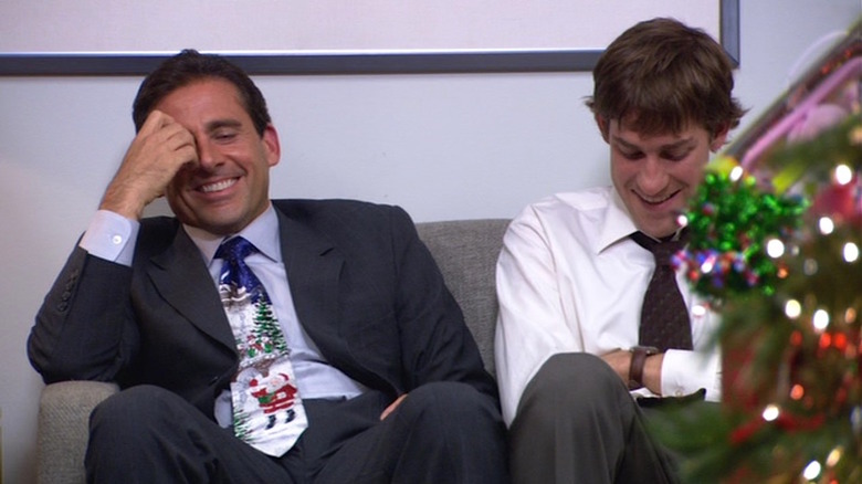 Michael and Jim laughing