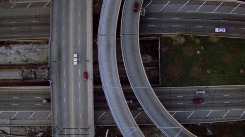 Chicago's Eisenhower Expressway, seen from above