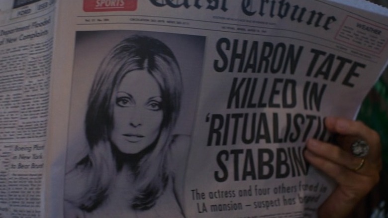 Sharon Tate's murder on the paper