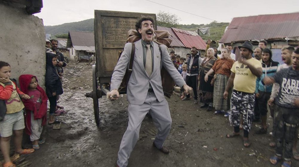 Sascha Baron Cohen as Borat Sagdiyev in Borat Subsequent Moviefilm