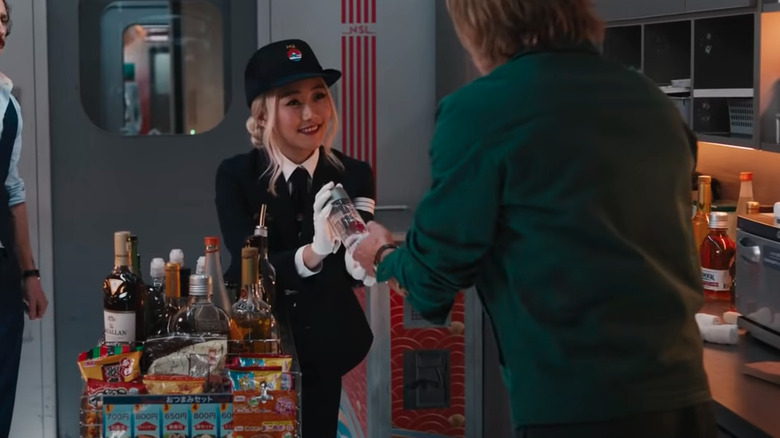 Concession Girl selling water bottle