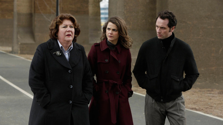 Margo Martindale, Keri Russell, and Matthew Rhys in The Americans