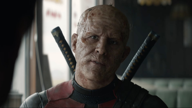 Deadpool speaking without wearing mask