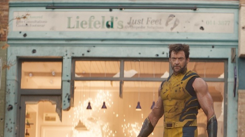 Wolverine in front of Liefeld's