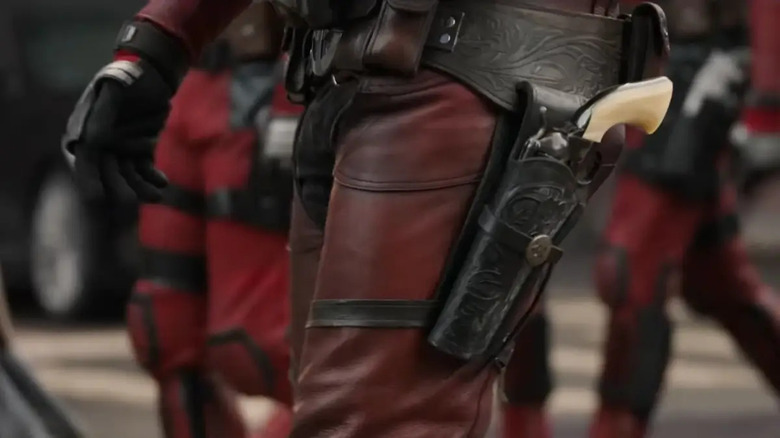 Cowboy Deadpool's crotch