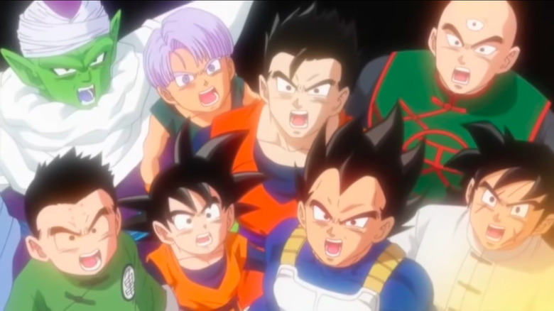Goku's friends call his name