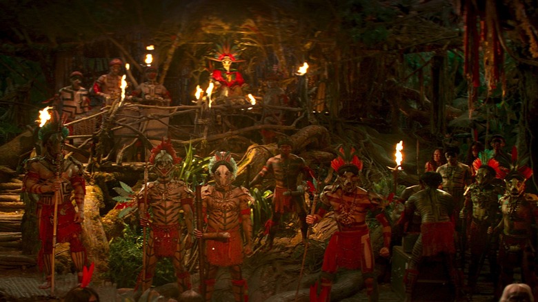 The tribe of people who protect the healing tree in Jungle Cruise.