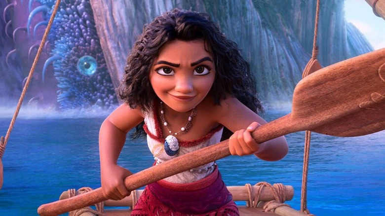 Moana wields an oar in 