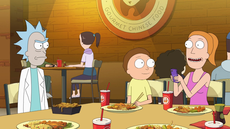 Rick, Morty, Summer eating Chinese