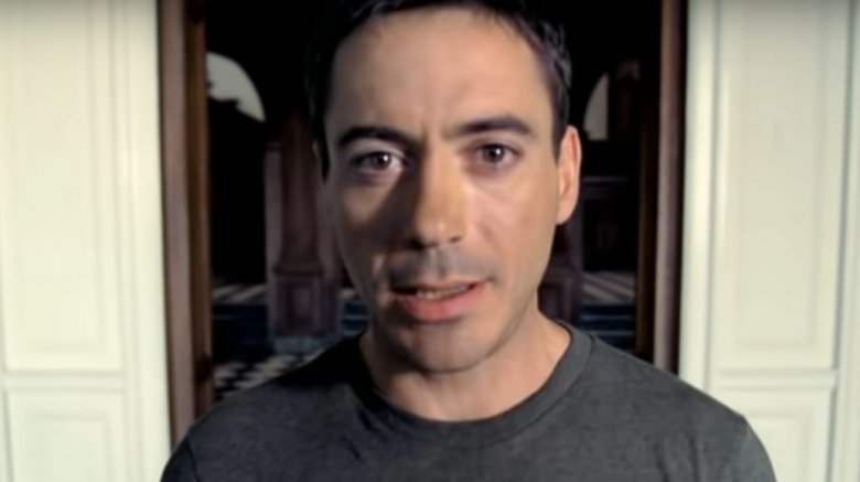 Robert Downey Jr. in the 2001 music video for "I Want Love"