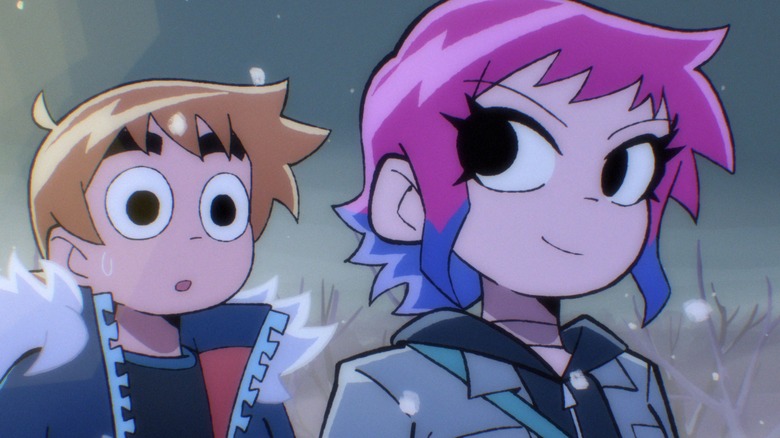 Scott Pilgrim and Ramona Flowers on a date