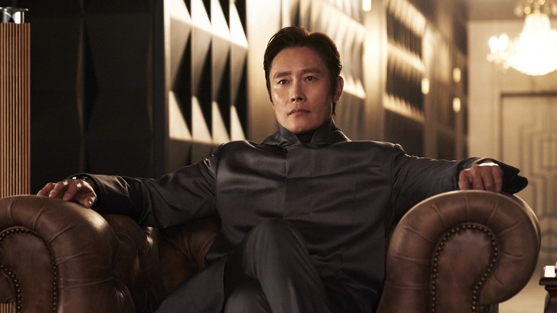 Lee Byung-hun as the Front Man in Squid Game