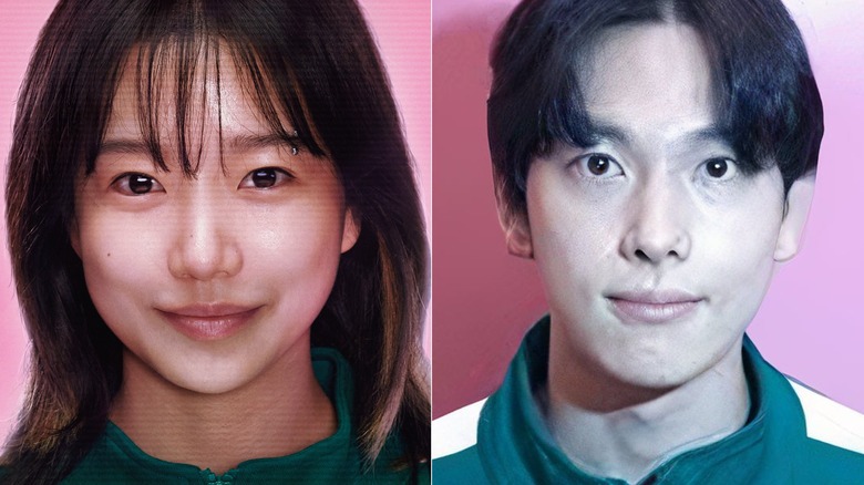 Players 222 and 333 in "Squid Game" Season 2, played by Jo Yuri and Im Siwan