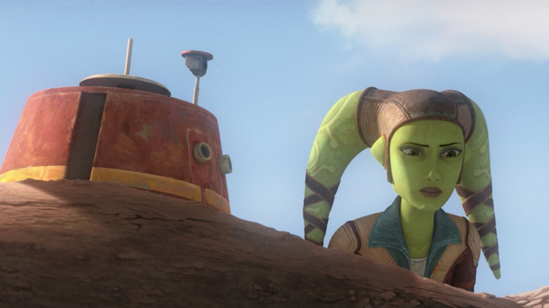 Chopper looking at Hera Syndulla