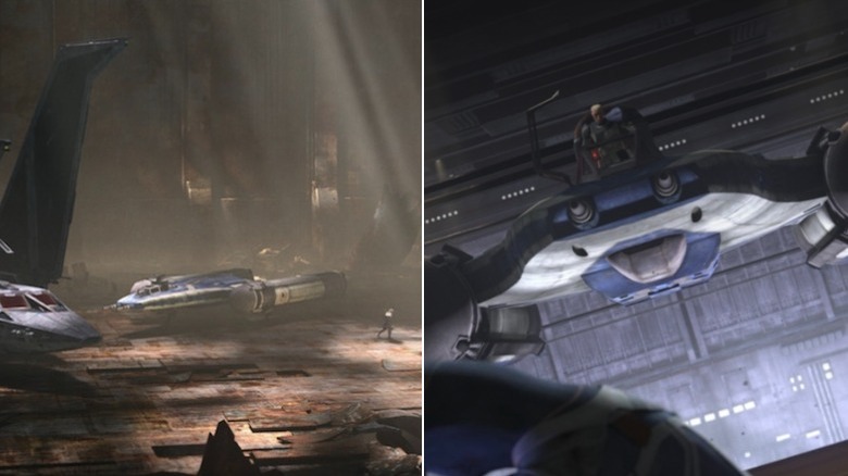 The Y-Wing in junkyard, Y Wing in The Clone Wars