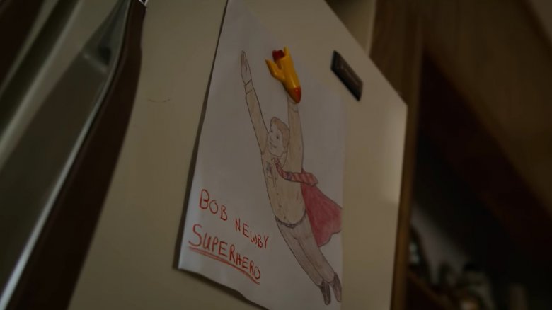 A picture of Bob Newby -- Sean Astin's character in Season 2 -- on Joyce's fridge