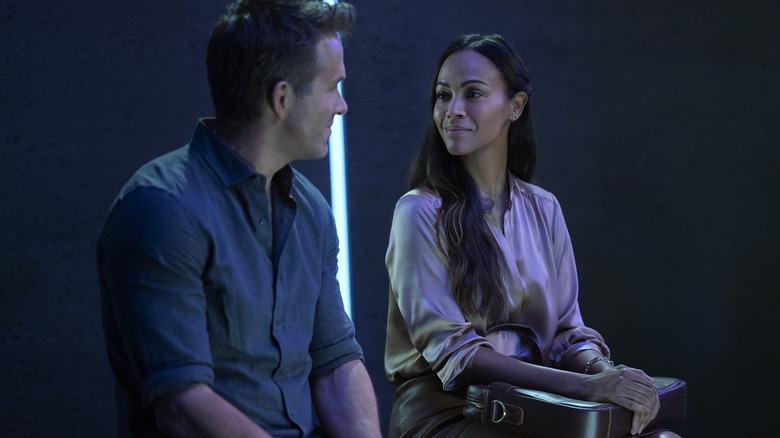 Ryan Reynolds and Zoe Saldana in The Adam Project