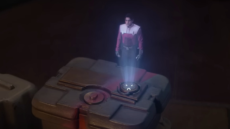 Ezra Bridger as a hologram